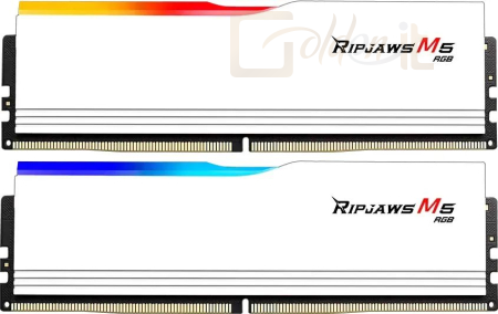 RAM G.SKILL 32GB DDR5 6400MHz Kit(2x16GB) Ripjaws M5 RGB White - F5-6400J3239G16GX2-RM5RW