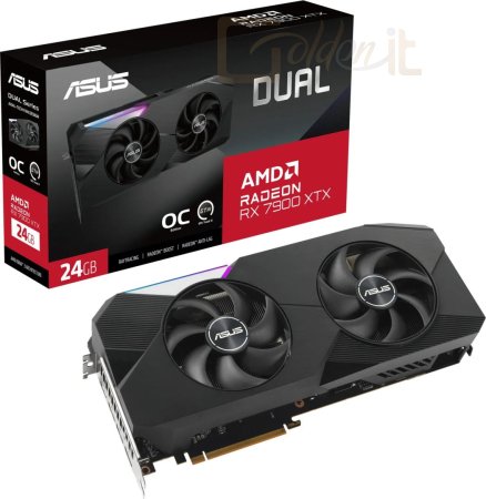 Videókártya Asus DUAL-RX7900XTX-O24G - DUAL-RX7900XTX-O24G