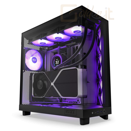 Ház NZXT H6 Flow RGB (2023) Tempered Glass Matte Black - CC-H61FB-R1