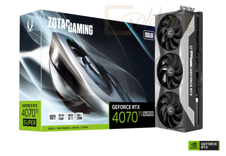 Videókártya Zotac RTX4070 Ti Super 16GB DDR6X Solid - ZT-D40730R-10P