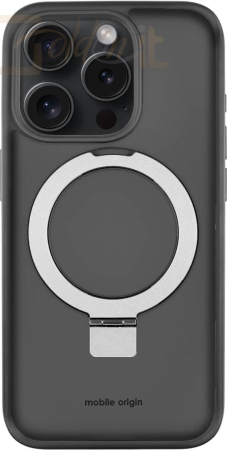 Okostelefon kiegészítő Mobile Origin RingMag Case for iPhone 15 Pro Black - RMC-I15PRO-BLK