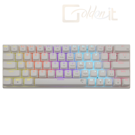 Billentyűzet White Shark Wakizashi Red Switches Gaming Keyboard White US - WS GK-002211-W/R-US