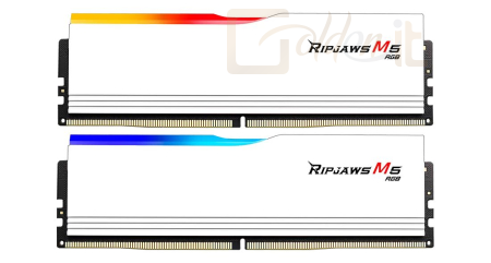 RAM G.SKILL 32GB DDR5 6000MHz Kit(2x16GB) Ripjaws M5 RGB White - F5-6000J3644F16GX2-RM5RW