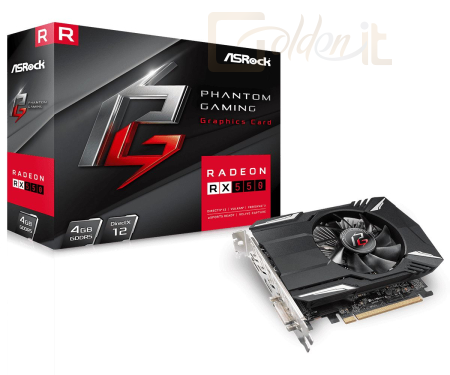 Videókártya ASRock Radeon RX550 4G Phantom Gaming - PHANTOM G R RX550 4G