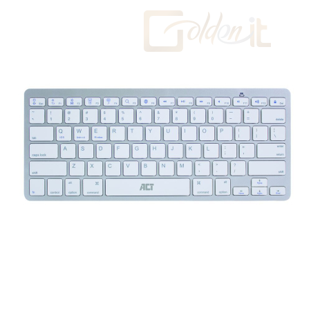 Billentyűzet ACT AC5600 Portable Bluetooth Keyboard White US - AC5600
