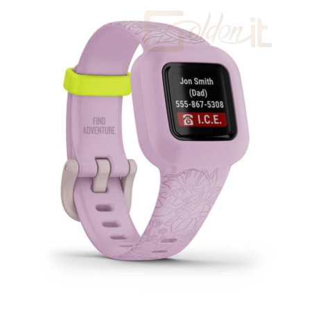 Okosóra Garmin Vivofit Jr. 3 Floral Pink - 010-02441-01