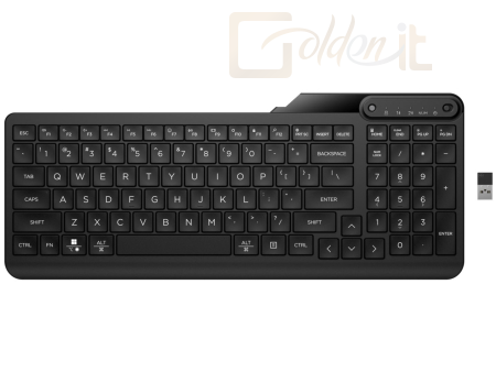 Billentyűzet HP 475 Dual-Mode Wireless Bluetooth Keyboard Black HU - 7N7B9AA#AKC