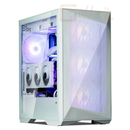 Ház Zalman Z9 Iceberg MS Tempered Glass White - Z9 ICEBERG MS WHITE