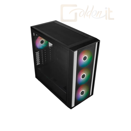 Ház Cooler Master MasterBox MB600L Tempered Glass Black - MB600L-KGNN-S00
