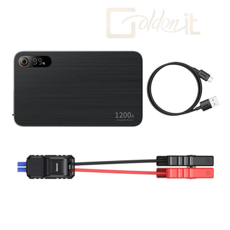 Powerbank vésztöltők Baseus Super Energy Pro+ 12000mAh Car Jump Starter PowerBank Black - C00245700111-00