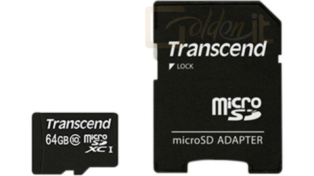 USB Ram Drive Transcend 64GB microSDXC Class10 UHS-I + adapterrel - TS64GUSDXC10