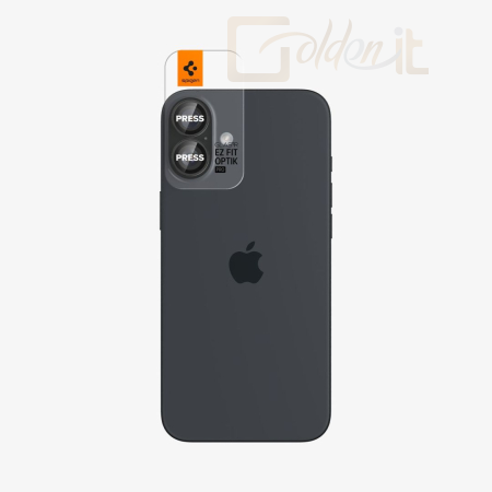 Okostelefon kiegészítő Spigen Spigen Glass tR EZ Fit Optik Pro iPhone 16/16 Plus 2 pack Black - AGL07921