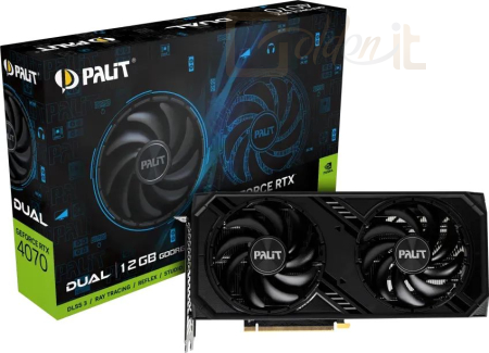 Videókártya Palit GeForce RTX4070 12GB DDR6 Dual - NE64070019K9-1048D