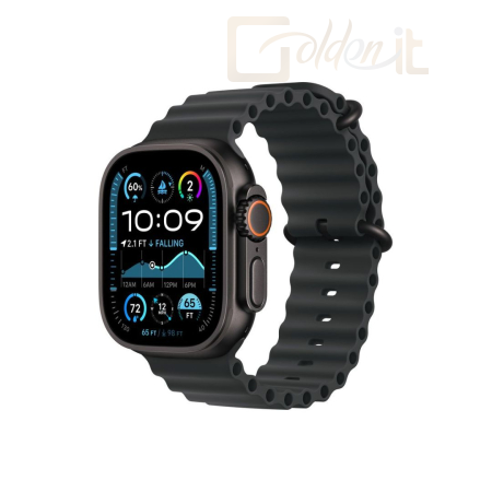 Okosóra Apple Watch Ultra 2 v2 Cellular 49mm Black Titanium Case with Black Ocean Band - MX4P3