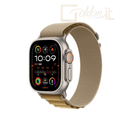 Okosóra Apple Watch Ultra 2 v2 Cellular 49mm Natural Titanium Case with Tan Alpine Loop M - MX4F3