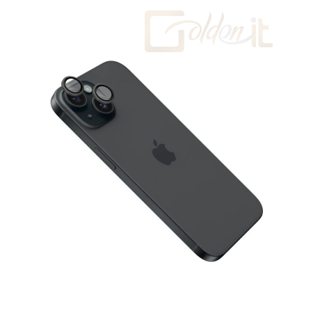 Okostelefon kiegészítő FIXED edzett üveg kamera lencsevédő Apple iPhone 16/16 Plus telefonokhoz, asztroszürke - FIXGC2-1400-GR