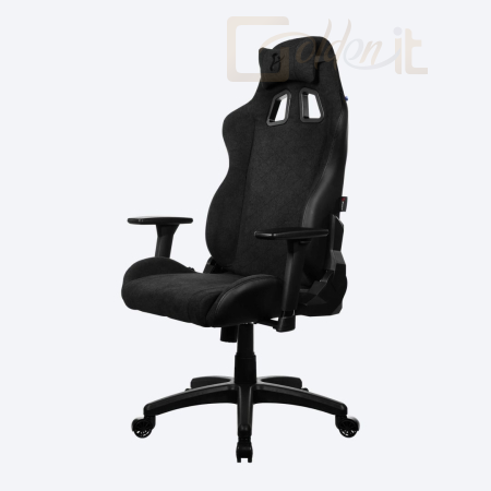 Gamer szék Arozzi Avanti Soft Fabric Gaming Chair Pure Black - AVANTI-SFB-PBK