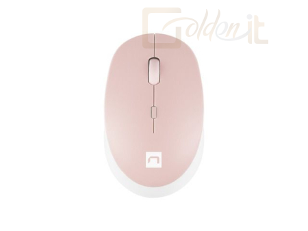 Egér natec Harrier 2 Wireless Bluetooth Mouse White/Pink - NMY-1962