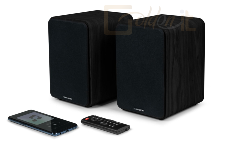 Hangfal Thomson WS600DUO Bluetooth Bookshelf Speaker Black - WS600DUO