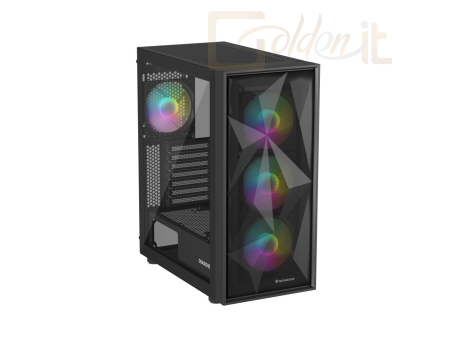 Ház Genesis Diaxid 605 ARGB Tempered Glass Black - NPC-2172
