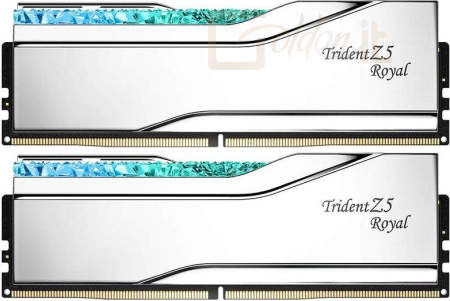 RAM G.SKILL 96GB DDR5 6400MHz Kit(2x48GB) Trident Z5 Royal RGB Silver - F5-6400J3239F48GX2-TR5S