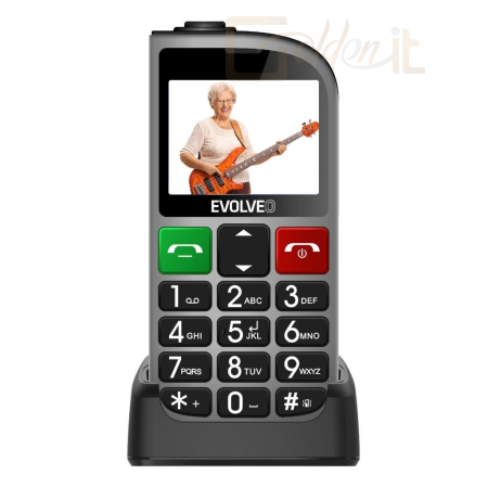 Mobil készülékek Evolveo EasyPhone EP-801 FL DualSIM Silver - SGM EP-801-FLS