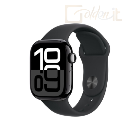 Okosóra Apple Watch S10 GPS 42mm Jet Black Alu Case with Black Sport Band M/L - MWWF3