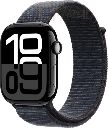 Okosóra Apple Watch S10 GPS 46mm Jet Black Alu Case with Ink Sport Loop - MWWR3