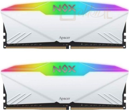 RAM Apacer 16GB DDR4 3200MHz Kit(2x8GB) NOX RGB Aura 2 White - AH4U16G32C28YNWAA-2