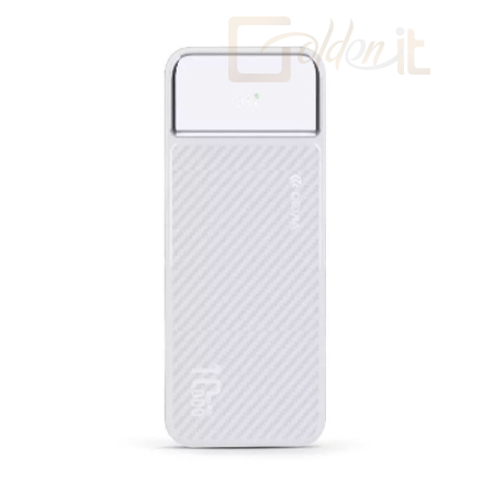 Powerbank vésztöltők Devia Smart Series Digitális kijelzős 10000mAh PowerBank White - ST111530