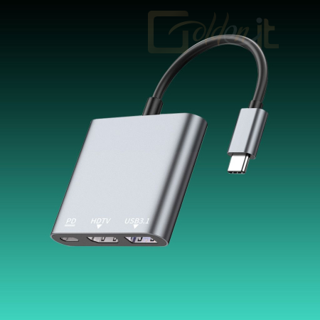 Notebook kiegészitők Avax HB903 PRIME USB-C 3.2 - USB 3.2 HDMI 4K60Hz PD100W HUB - AVAX HB903