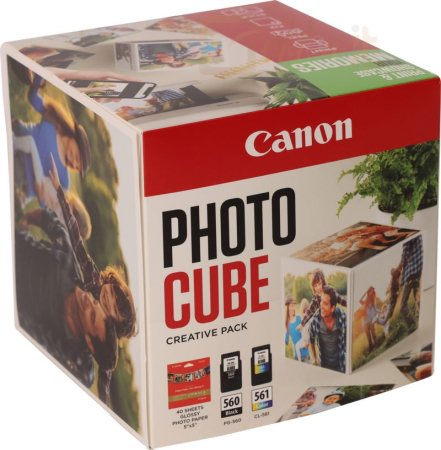 Nyomtató - Tintapatron Canon PG-560 + CL-561 Multipack tintapatron + 40db Photo Paper Plus Glossy II - 3713C014