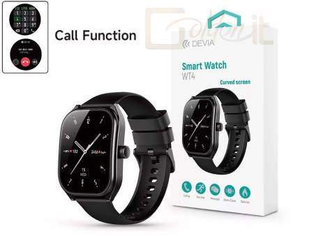 Okosóra Devia WT4 Smart Watch Black - ST111424