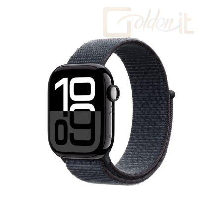 Okosóra Apple Watch S10 Cellular 42mm Jet Black Alu Case with Ink Sport Loop - MWX83