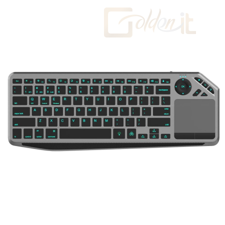 Billentyűzet TECHLY  Wireless Bluetooth Keyboard Black US - ICTB9801TB