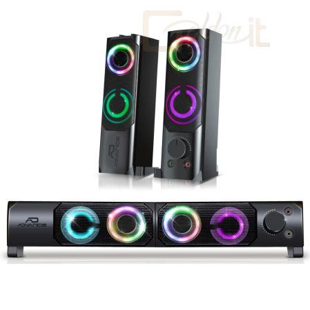 Hangfal Advance Soundphonics 6W RMS RGB Speaker Black - SP-U900B