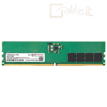 RAM Transcend 16GB DDR5 5600MHz - TS5600ALE-16G