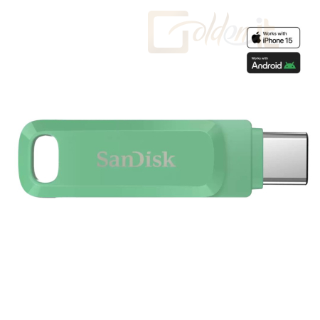 USB Ram Drive Sandisk 64GB Dual Drive Go USB3.2 Type-C Absinthe Green - SDDDC3-064G-G46AG
