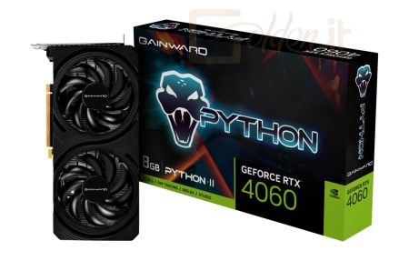Videókártya Gainward GeForce RTX4060 8GB DDR6 Python II - 471056224-4496