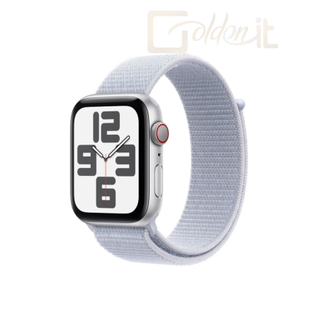 Okosóra Apple Watch SE2 v3 GPS + Cellular 44mm Silver Alu Case with Blue Cloud Sport Loop - MXGR3