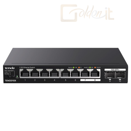 Hálózati eszközök Tenda TEM2010X 8-Port Switch - TEM2010X