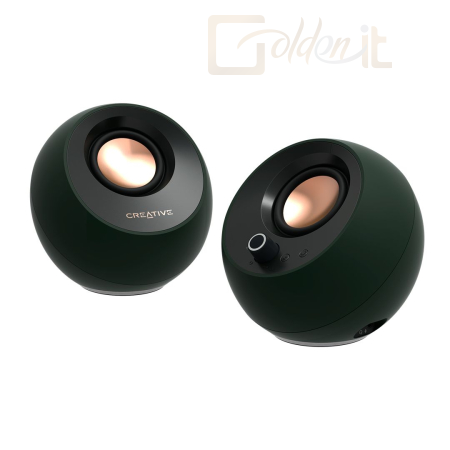 Hangfal Creative Pebble Pro Minimalistic 2.0 USB-C Speakers with Bluetooth Black - 51MF1710AA001