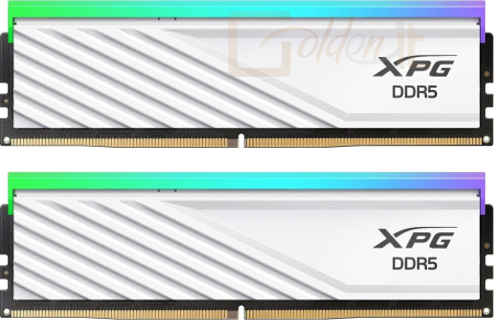RAM A-Data 32GB DDR5 6000MHz Kit(2x16GB) Lancer Blade RGB White - AX5U6000C4816G-DTLABRWH