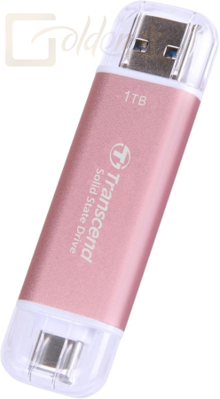 Winchester SSD (külső) Transcend 1TB USB3.0/USB Type-C ESD310C Pink - TS1TESD310P