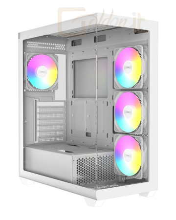 Ház RaidMax i800 Tempered Glass White - I800TWF