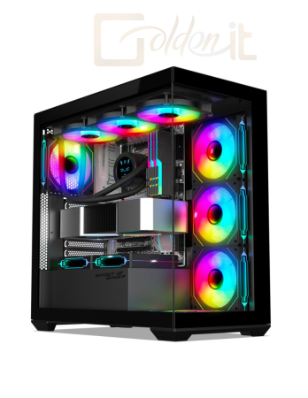 Ház Spirit Of Gamer Spark RGB Tempered Glass Dark - 8305RA