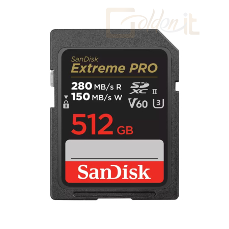 USB Ram Drive Sandisk 512GB SDXC Extreme Pro Class 10 UHS-II V60 - SDSDXEP-512G-GN4IN
