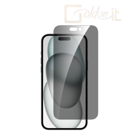 Okostelefon kiegészítő Dviced iPhone 15 Screen Protector with Applicator Privacy - DV520007