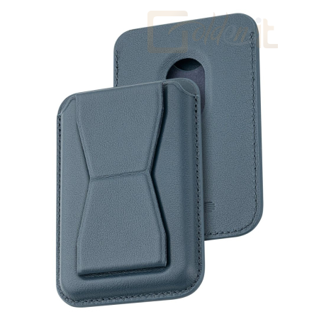 Okostelefon kiegészítő Dviced Leather magsafe cardholder with stand Blue - DV550002