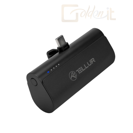 Powerbank vésztöltők Tellur PD201 5000mAh Powerbank Black - TLL158401